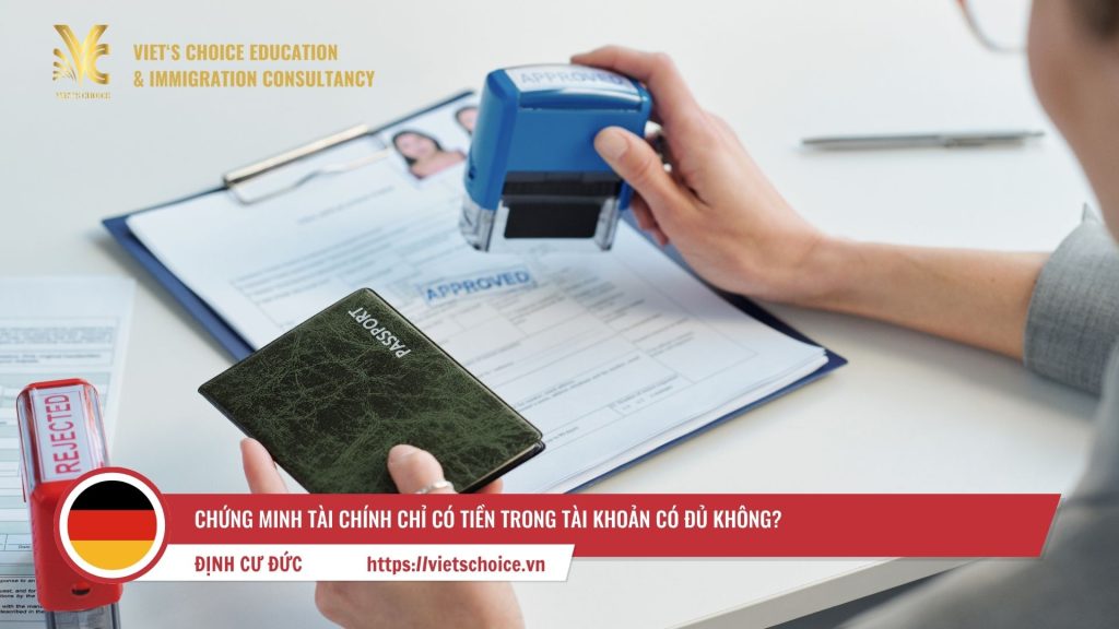 chứng minh tài chính visa đức